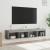 Comode TV cu lumini LED, 2 buc., gri sonoma, 80x30x30 cm GartenMobel Dekor