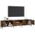 Comodă TV cu sertar, stejar fumuriu 200x25x44 cm lemn prelucrat GartenMobel Dekor