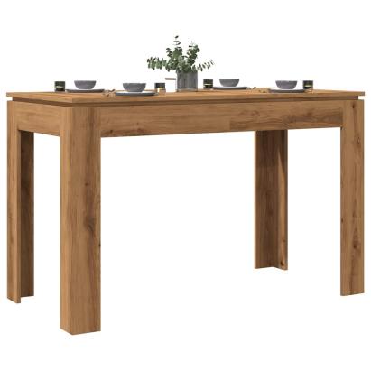 Masă de bucătărie, Stejar artizanal 120x60x76 cm lemn prelucrat GartenMobel Dekor