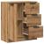 Dulap, stejar artizanal, 60x30x70 cm, lemn prelucrat GartenMobel Dekor