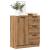 Dulap, stejar artizanal, 60x30x70 cm, lemn prelucrat GartenMobel Dekor