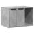 Cutie litieră pisici gri beton 60x40x40 cm lemn prelucrat GartenMobel Dekor