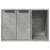 Cutie litieră pisici gri beton 60x40x40 cm lemn prelucrat GartenMobel Dekor