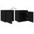 Noptiere montate pe perete 2 buc Negru 38x34x40 cm GartenMobel Dekor