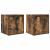 Noptiere montate pe perete 2 buc Stejar afumat 38x34x40 cm GartenMobel Dekor