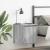 Noptiere montate pe perete 2 buc Gri Sonoma 38x34x40 cm GartenMobel Dekor