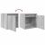 Noptiere montate pe perete 2 buc Gri Sonoma 38x34x40 cm GartenMobel Dekor