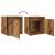 Noptiera montata pe perete lemn vechi 38x34x40 cm GartenMobel Dekor