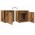 Noptiere montate pe perete 2 buc Lemn vechi 38x34x40 cm GartenMobel Dekor