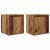 Noptiere montate pe perete 2 buc Lemn vechi 38x34x40 cm GartenMobel Dekor