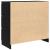 Bufetă Stejar negru 80x35x76 cm Lemn prelucrat GartenMobel Dekor