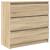 Bufetă Stejar Sonoma 80x35x76 cm Lemn prelucrat GartenMobel Dekor