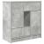 Bufetă cu sertare și uși Gri beton 70,5x34x74,5 cm GartenMobel Dekor