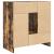 Bufetă cu sertare și uși Stejar afumat 70,5x34x74,5 cm GartenMobel Dekor