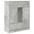 Bufetă cu sertare și uși Gri beton 73x31x90 cm GartenMobel Dekor