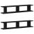 Rafturi de perete 2 buc Stejar negru 105x18x2 cm Lemn prelucrat GartenMobel Dekor