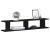 Rafturi de perete 2 buc Stejar negru 105x18x2 cm Lemn prelucrat GartenMobel Dekor