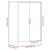 Dulap Pantofi Stejar Negru 60x35x92 cm Lemn prelucrat GartenMobel Dekor