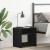 Noptiera stejar negru 40x30x40 cm lemn prelucrat GartenMobel Dekor
