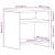 Noptiera stejar negru 40x30x40 cm lemn prelucrat GartenMobel Dekor