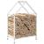 Suport pentru lemne de foc alb 40x25x60 cm Oțel laminat la rece GartenMobel Dekor