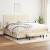 Pat box spring cu saltea, crem, 200x200 cm, textil GartenMobel Dekor