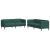 Set canapele, 2 piese, verde închis, material textil GartenMobel Dekor