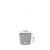 Ghiveci decorativ cu lant, rotund, maro, 25.6x21.9 cm, Rato Round WS GartenVIP DiyLine