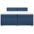 Pat box spring cu saltea, albastru, 200x200 cm, textil GartenMobel Dekor