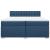 Pat box spring cu saltea, albastru, 200x200 cm, textil GartenMobel Dekor
