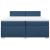 Pat box spring cu saltea, albastru, 200x200 cm, textil GartenMobel Dekor