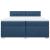 Pat box spring cu saltea, albastru, 200x200 cm, textil GartenMobel Dekor