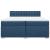 Pat box spring cu saltea, albastru, 200x200 cm, textil GartenMobel Dekor