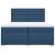 Pat box spring cu saltea, albastru, 200x200 cm, textil GartenMobel Dekor