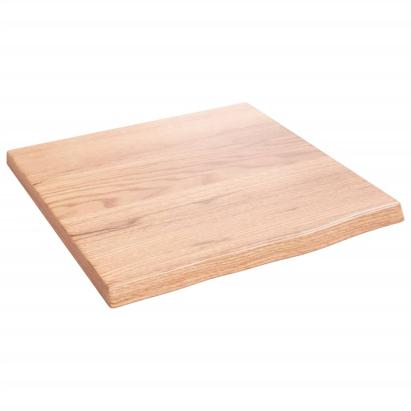 Poliță perete maro deschis 40x40x2 cm lemn masiv stejar tratat GartenMobel Dekor