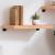 Raft de perete maro deschis 60x40x(2-6) cm lemn stejar tratat GartenMobel Dekor