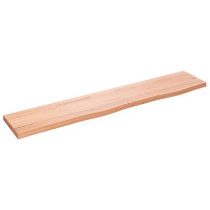 Raft de perete maro deschis 100x20x2cm lemn masiv stejar tratat GartenMobel Dekor