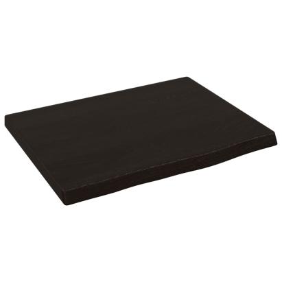 Raft de perete maro închis 40x30x2 cm lemn masiv stejar tratat GartenMobel Dekor