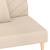 Canapea extensibilă cu 2 locuri, 2 perne, crem, textil GartenMobel Dekor