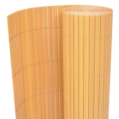 Gard de grădină cu două fețe, galben, 90 x 300 cm, PVC GartenMobel Dekor