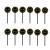 Propsuri vip inaltime 7.5 cm, negru-auriu, set 12 piese MultiMark GlobalProd