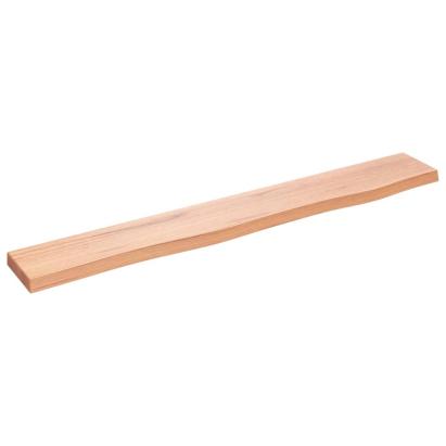 Poliță perete maro deschis 80x10x2 cm lemn masiv stejar tratat GartenMobel Dekor