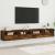 Dulapuri TV de perete 2 buc. stejar fumuriu 100x30x30 cm lemn GartenMobel Dekor