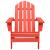Scaun de grădină Adirondack, roșu, lemn masiv de brad GartenMobel Dekor