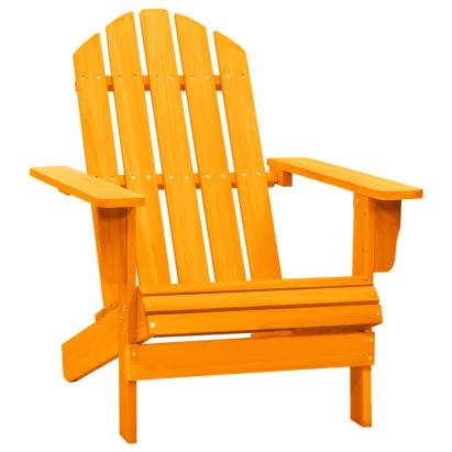 Scaun de grădină Adirondack, portocaliu, lemn masiv de brad GartenMobel Dekor