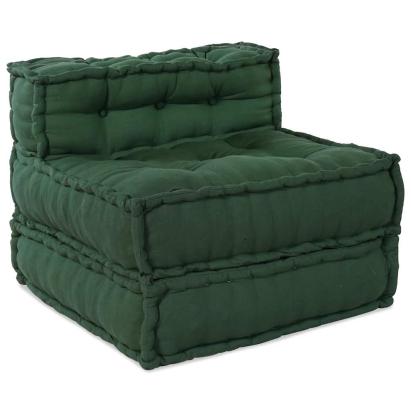 Puf modular verde 70x70x54 țesătură GartenMobel Dekor