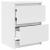 Dulap TV alb 40x35x54 cm lemn prelucrat GartenMobel Dekor