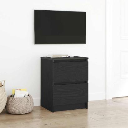 Dulap TV negru 40x35x54 cm din lemn prelucrat GartenMobel Dekor