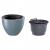 Ghiveci decorativ de flori, rotund, argintiu, 30x23 cm, Heos GartenVIP DiyLine