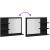 Oglindă de baie Stejar negru 60x10,5x45 cm lemn prelucrat GartenMobel Dekor
